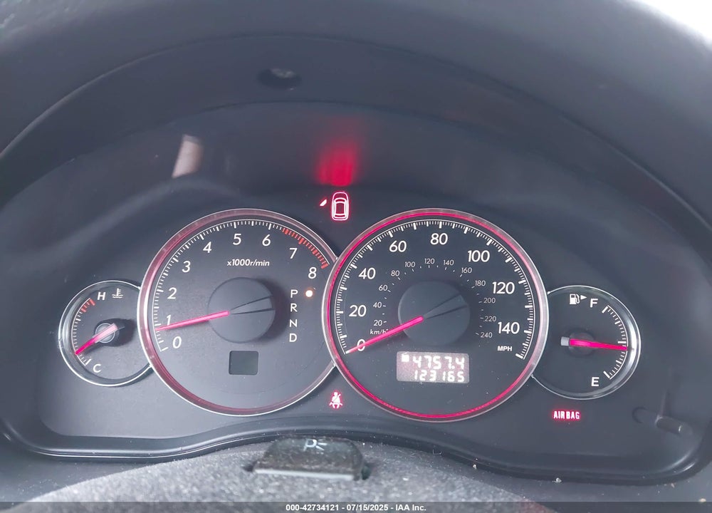 2008 SUBARU LEGACY VIN: 4S3BL626687218824