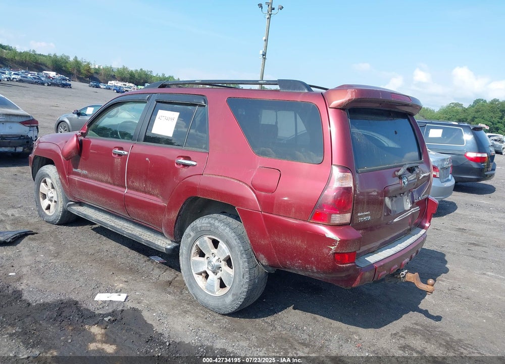2005 TOYOTA 4RUNNER LIMITED V8 VIN: JTEBT17R758026870