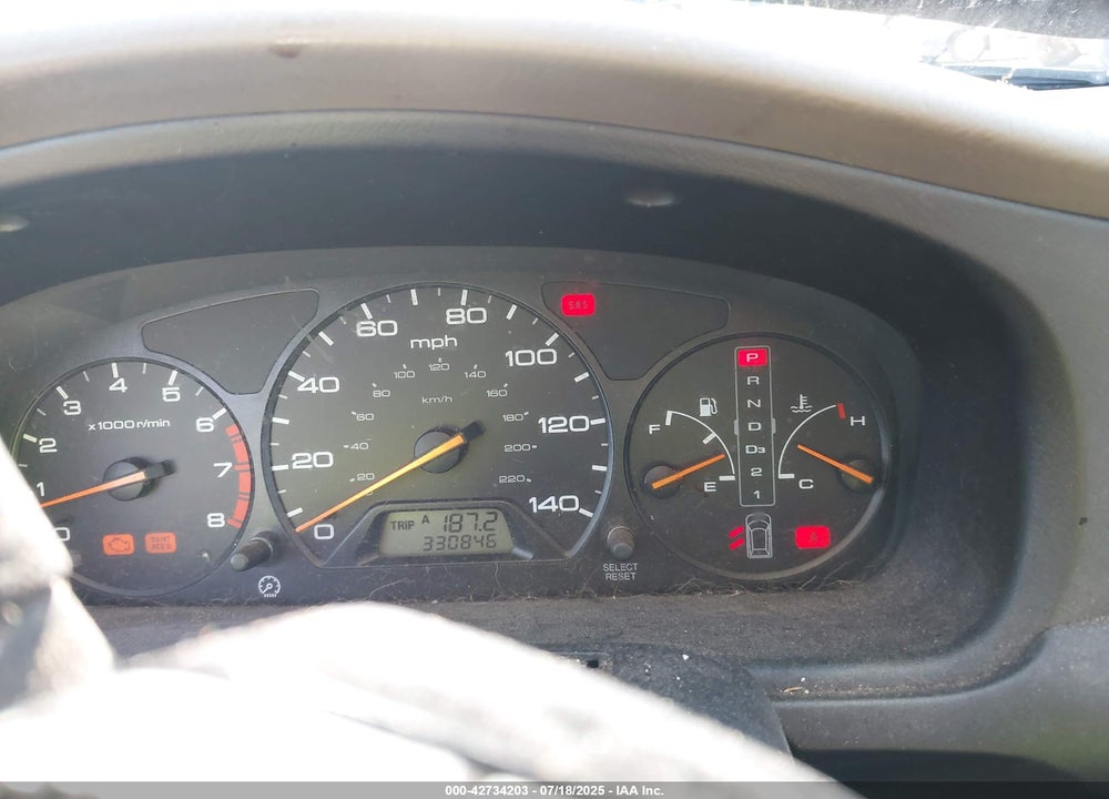2002 HONDA ODYSSEY EX VIN: 2HKRL18672H582522