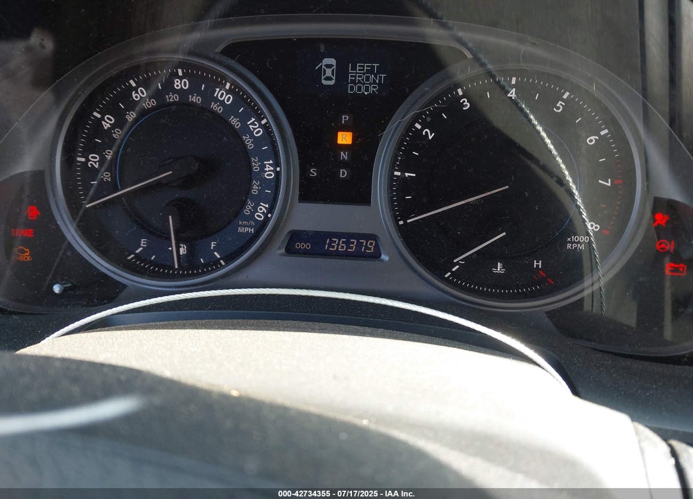 2009 LEXUS IS250 VIN: JTHBK262295105886