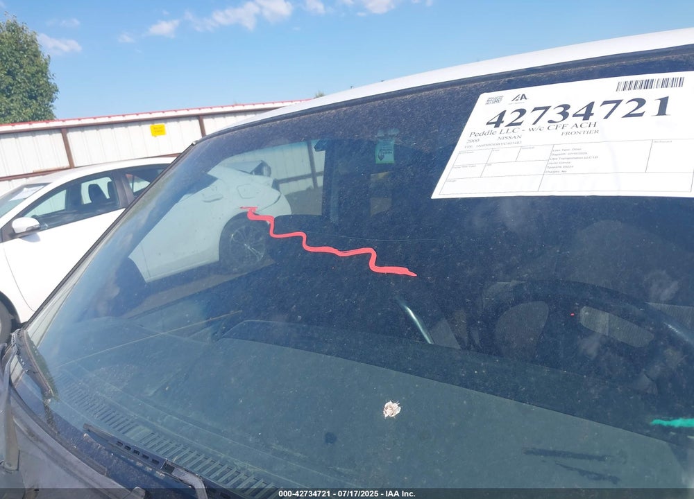 2000 NISSAN FRONTIER XE VIN: 1N6DD26S8YC403483