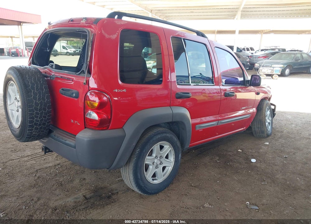 2002 JEEP LIBERTY SPORT VIN: 1J4GL48K82W222797