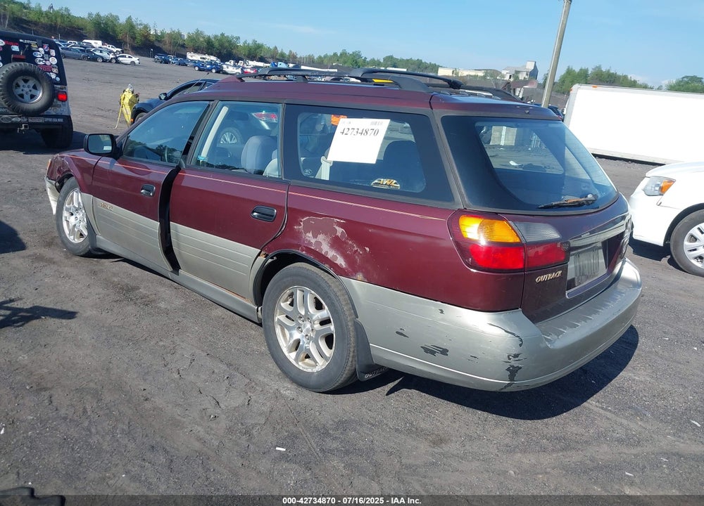 2000 SUBARU OUTBACK VIN: 4S3BH6752Y7660727