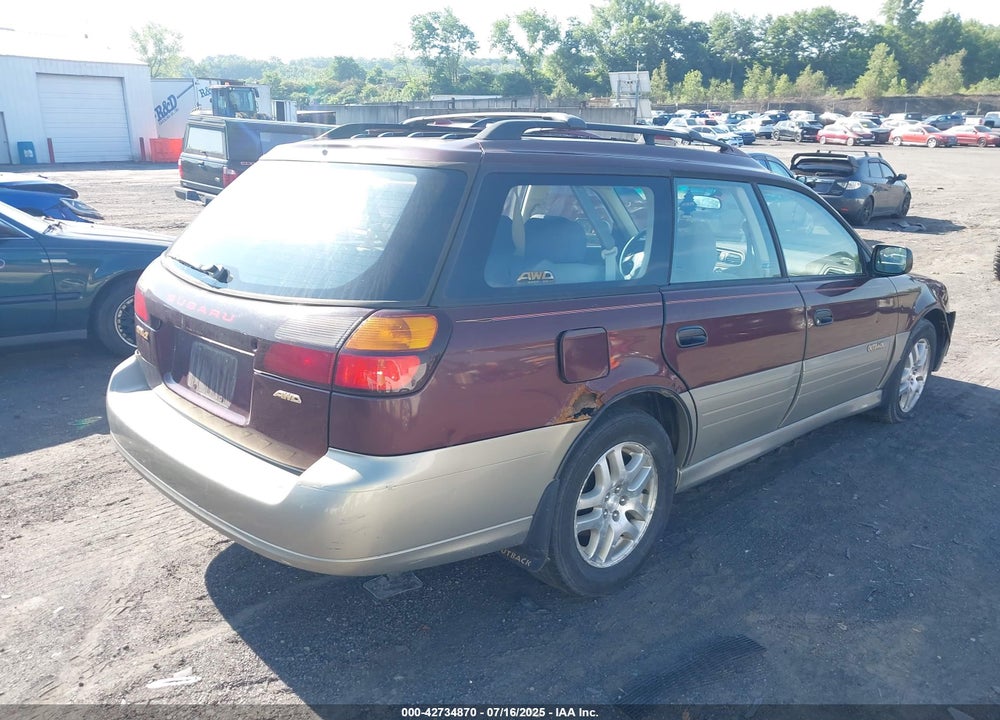 2000 SUBARU OUTBACK VIN: 4S3BH6752Y7660727