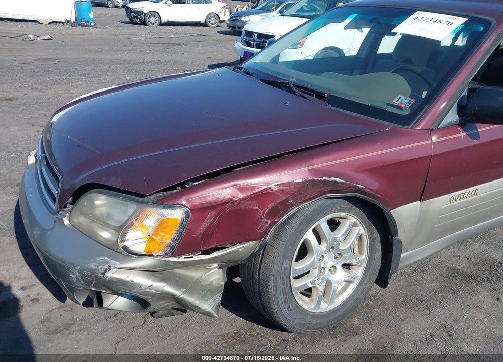 2000 SUBARU OUTBACK VIN: 4S3BH6752Y7660727