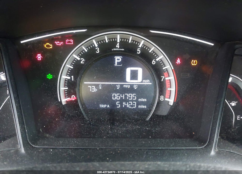 2018 HONDA CIVIC VIN: 19XFC2F59JE016612