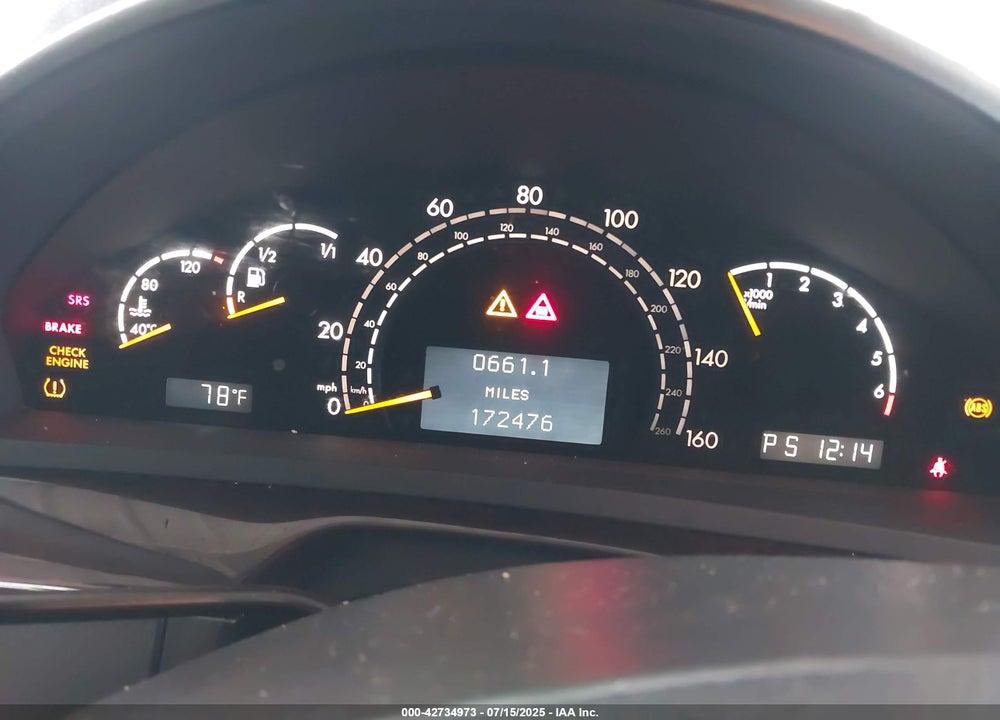 2006 MERCEDES-BENZ S CLASS VIN: WDBNG75J76A483189