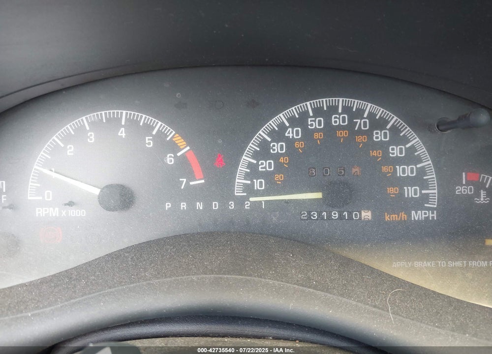 1998 PONTIAC GRAND PRIX VIN: 1G2WP12K5WF202370