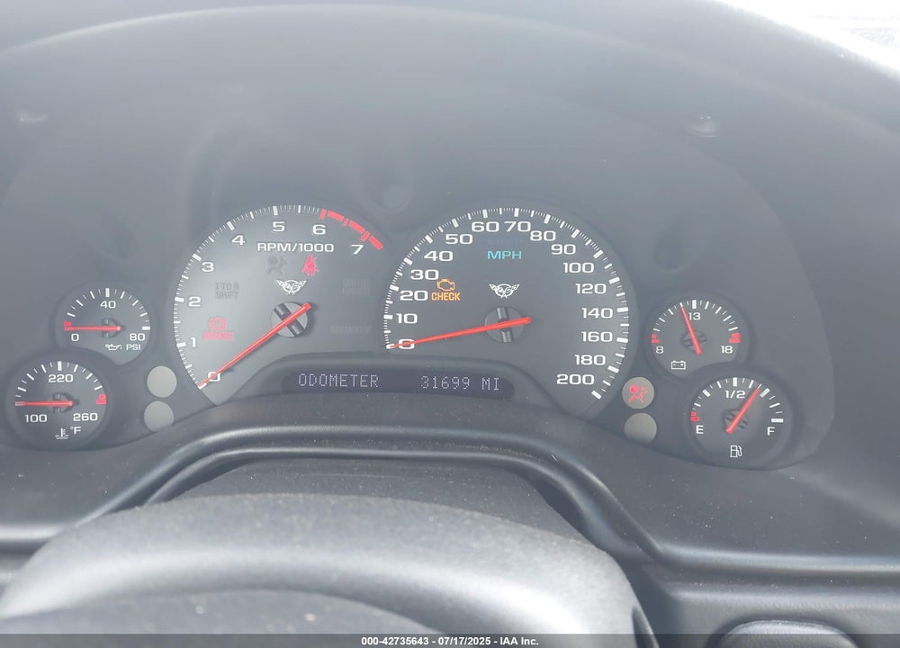 2000 CHEVROLET CORVETTE VIN: 1G1YY22G2Y5133254