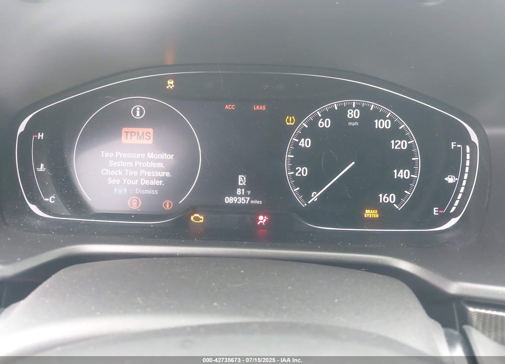 2019 HONDA ACCORD VIN: 1HGCV1F34KA029747