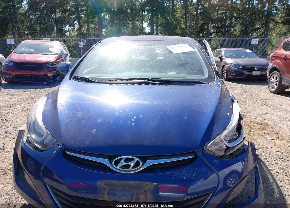 2016 HYUNDAI ELANTRA VIN: 5NPDH4AE4GH675133