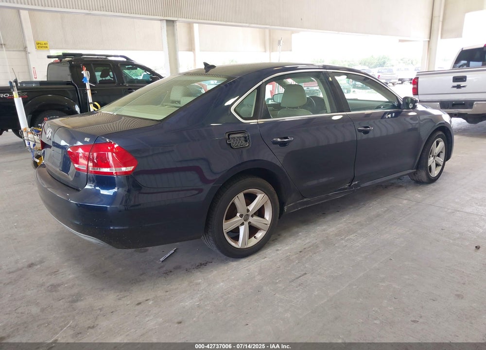2013 VOLKSWAGEN PASSAT VIN: 1VWBH7A36DC004767
