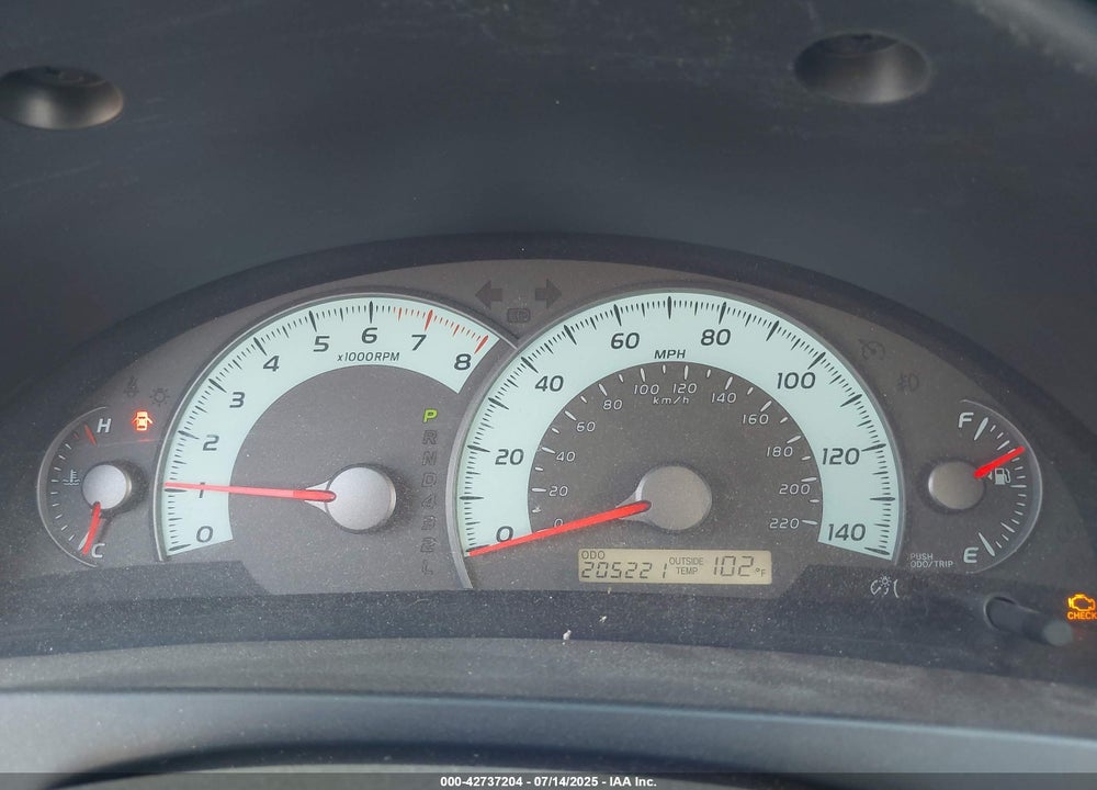 2007 TOYOTA CAMRY VIN: 4T1BE46K77U037474