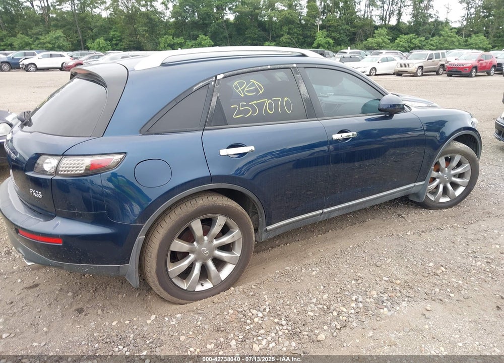 2005 INFINITI FX35 VIN: JNRAS08W85X204308