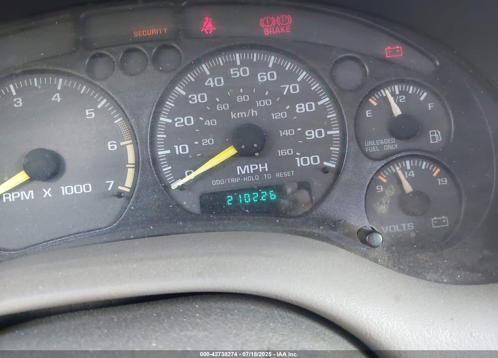 1998 CHEVROLET S-10 LS FLEETSIDE VIN: 1GCCS1943W8159771