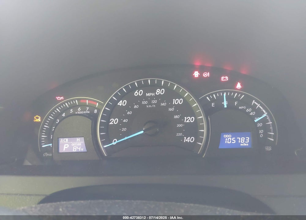 2012 TOYOTA CAMRY LE VIN: 4T1BF1FK5CU519592