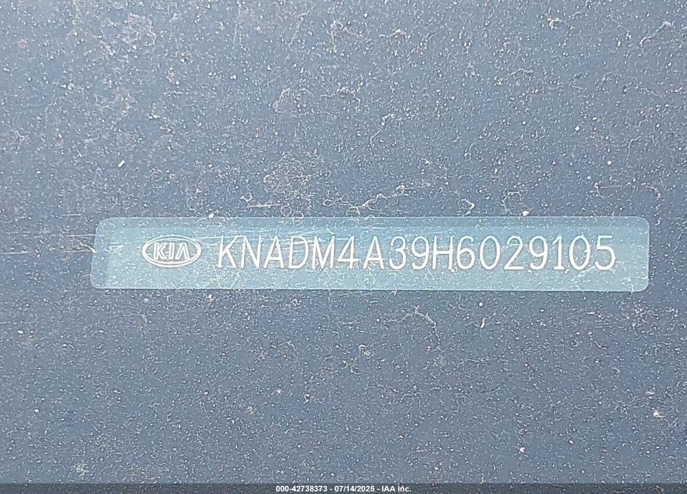 2017 KIA RIO VIN: KNADM4A39H6029105