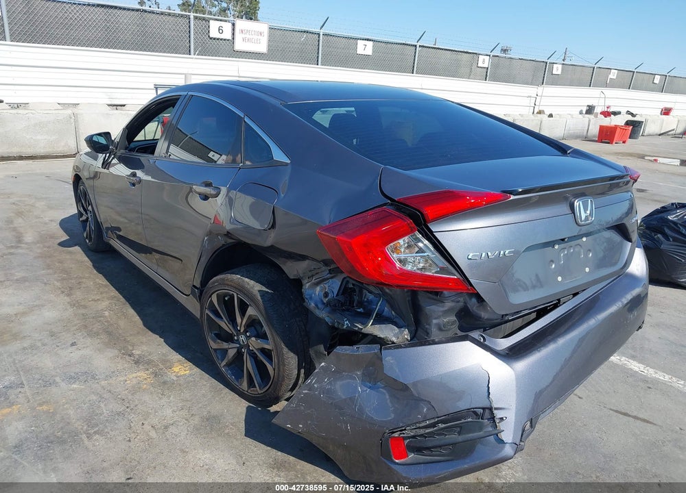 2019 HONDA CIVIC VIN: 2HGFC2F86KH537885