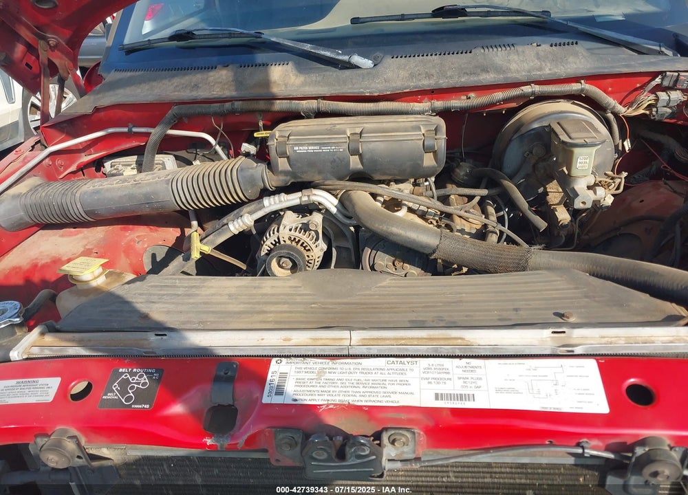 1997 DODGE RAM 1500 VIN: 1B7HC16Z5VJ621967