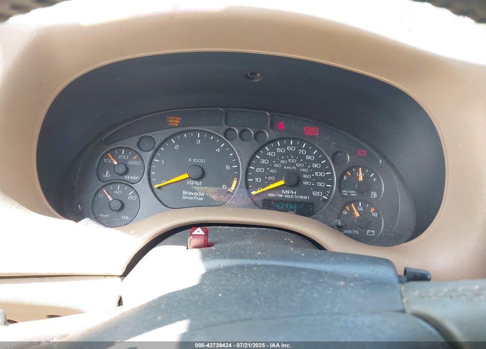 1999 OLDSMOBILE BRAVADA VIN: 1GHDT13W8X2714756