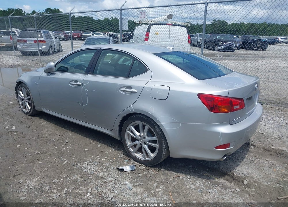 2007 LEXUS IS 250 VIN: JTHBK262672046744