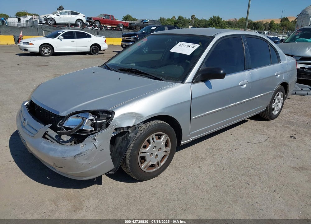 2002 HONDA CIVIC LX VIN: 2HGES16582H501209