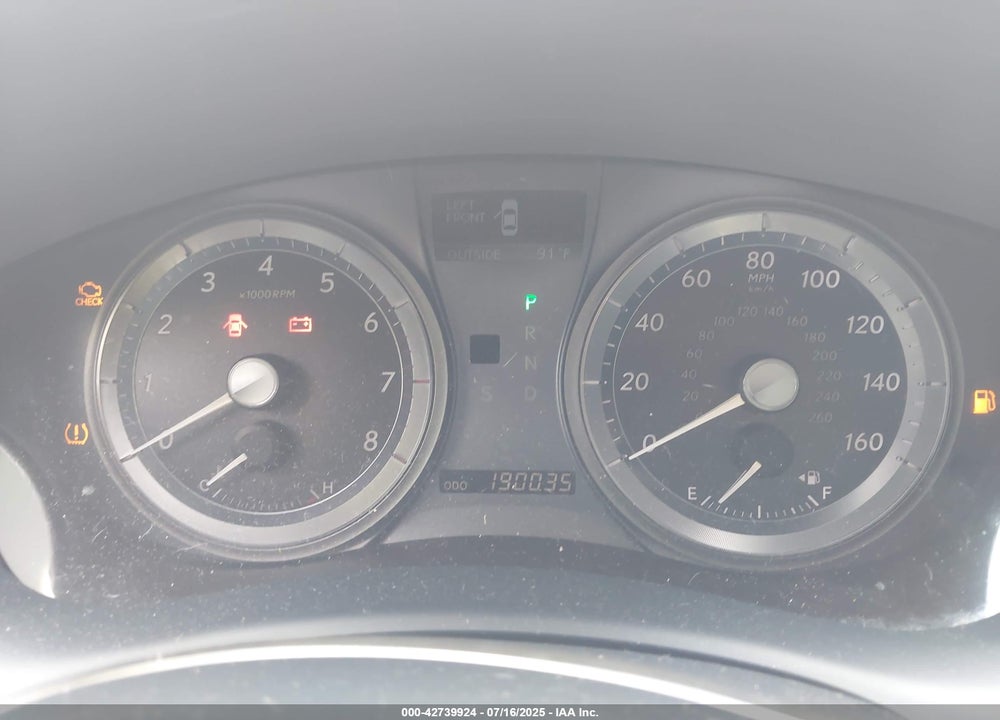2008 LEXUS ES350 VIN: JTHBJ46G782234913