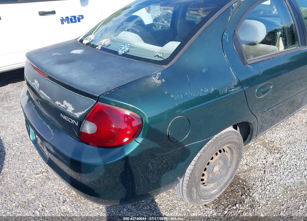 2000 DODGE NEON HIGHLINE VIN: 1B3ES46CXYD817474