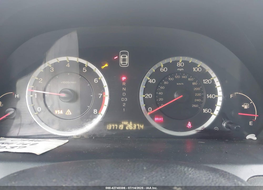 2008 HONDA ACCORD VIN: 1HGCP26468A024499