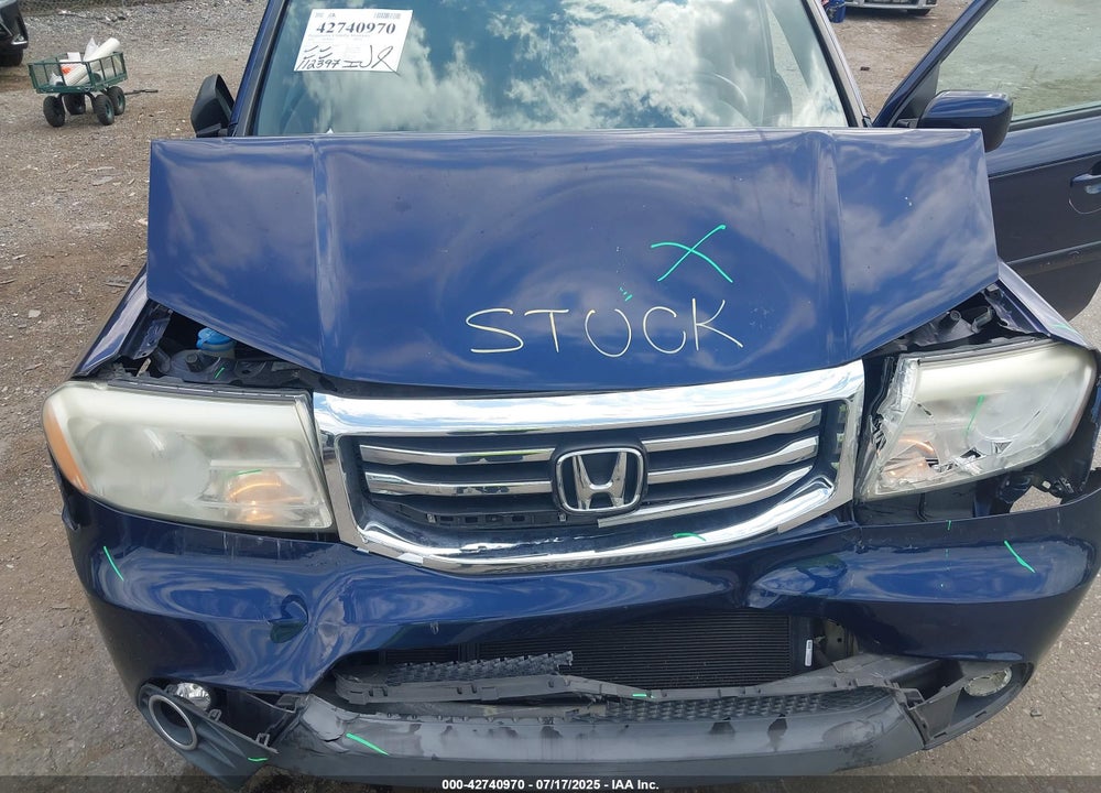 2014 HONDA PILOT VIN: 5FNYF4H74EB025132