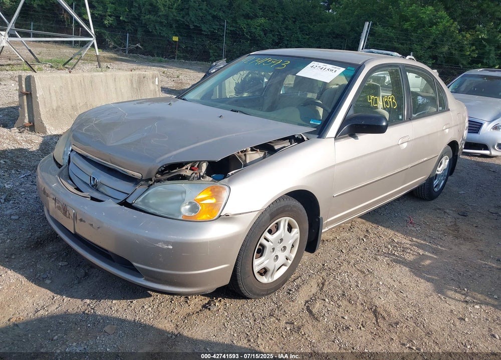 2002 HONDA CIVIC LX VIN: 1HGES16572L035159