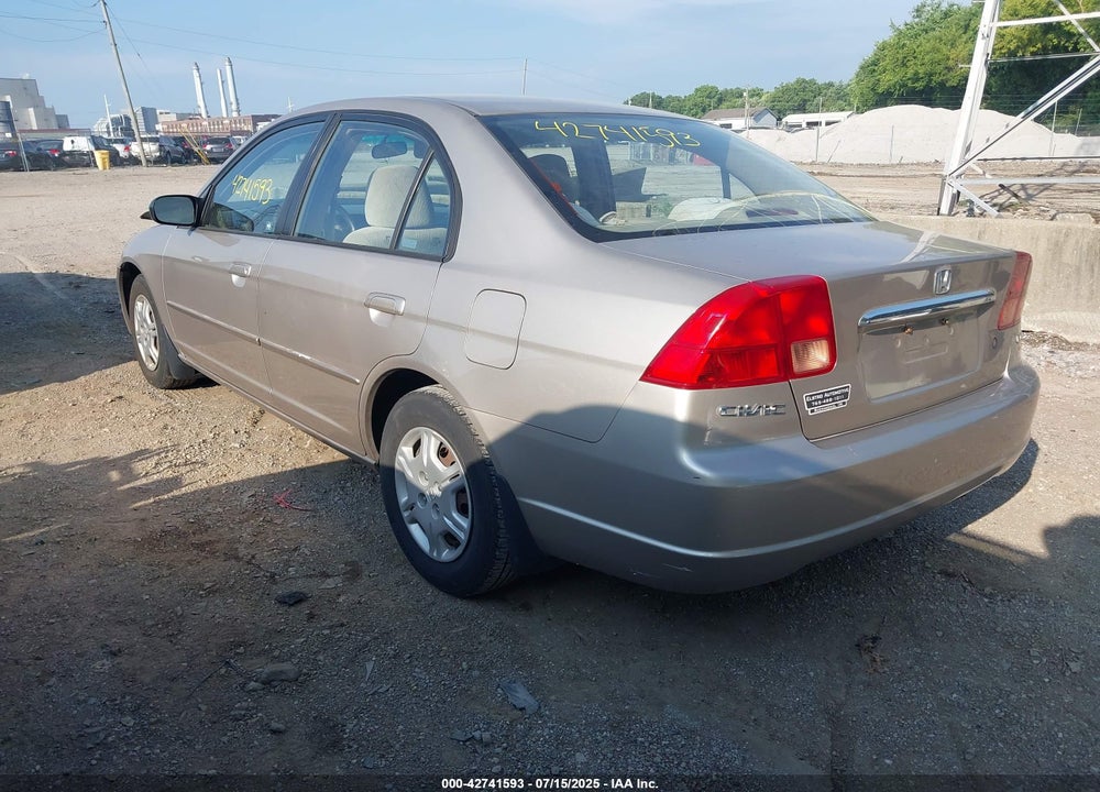 2002 HONDA CIVIC LX VIN: 1HGES16572L035159
