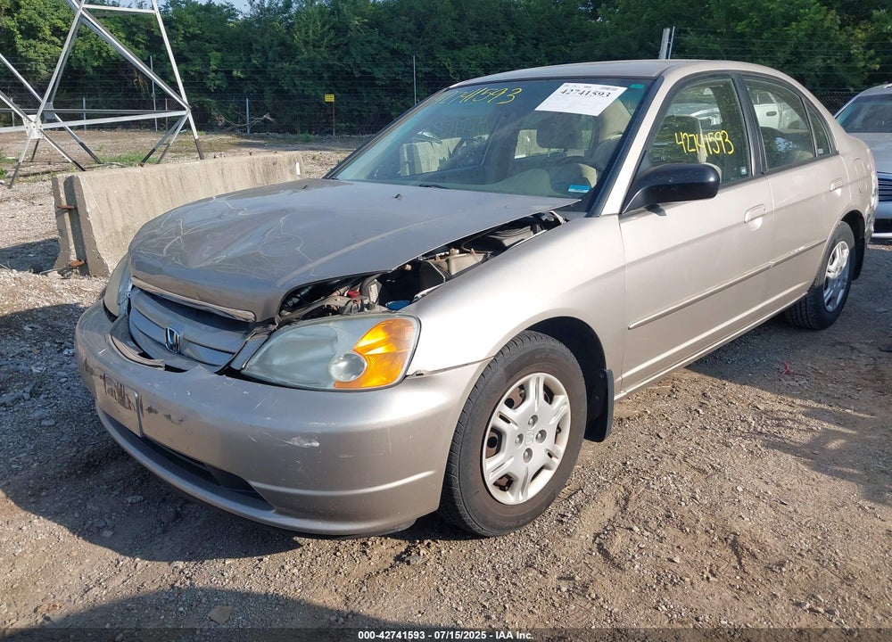 2002 HONDA CIVIC LX VIN: 1HGES16572L035159