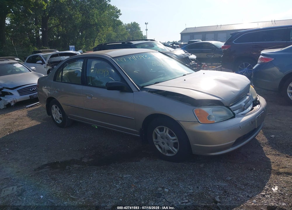 2002 HONDA CIVIC LX VIN: 1HGES16572L035159