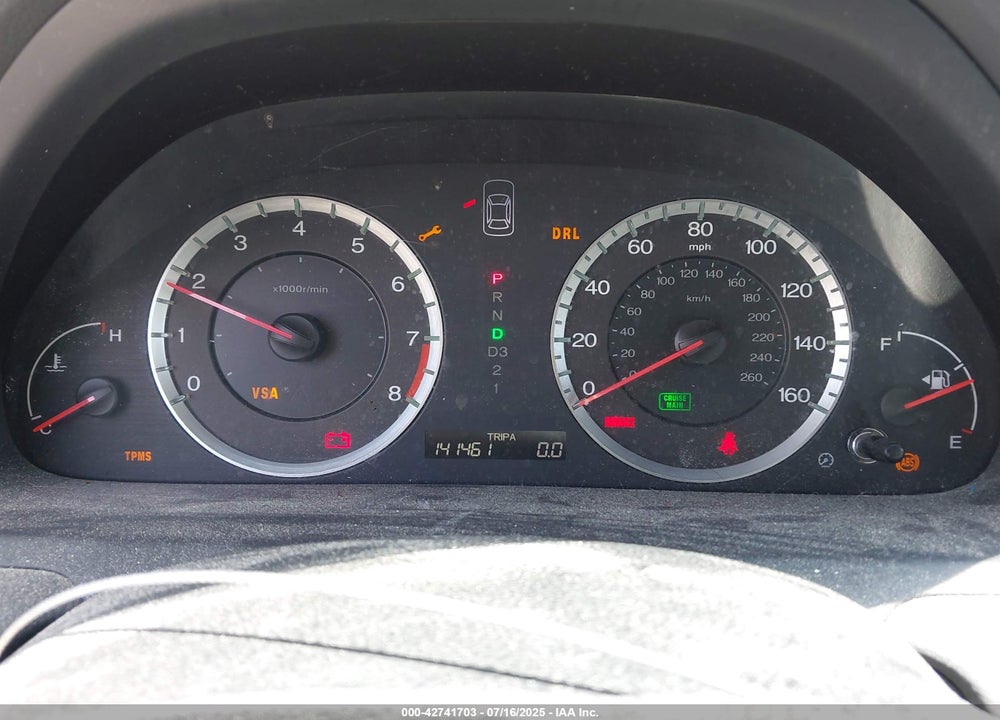 2009 HONDA ACCORD VIN: 1HGCP268X9A154161