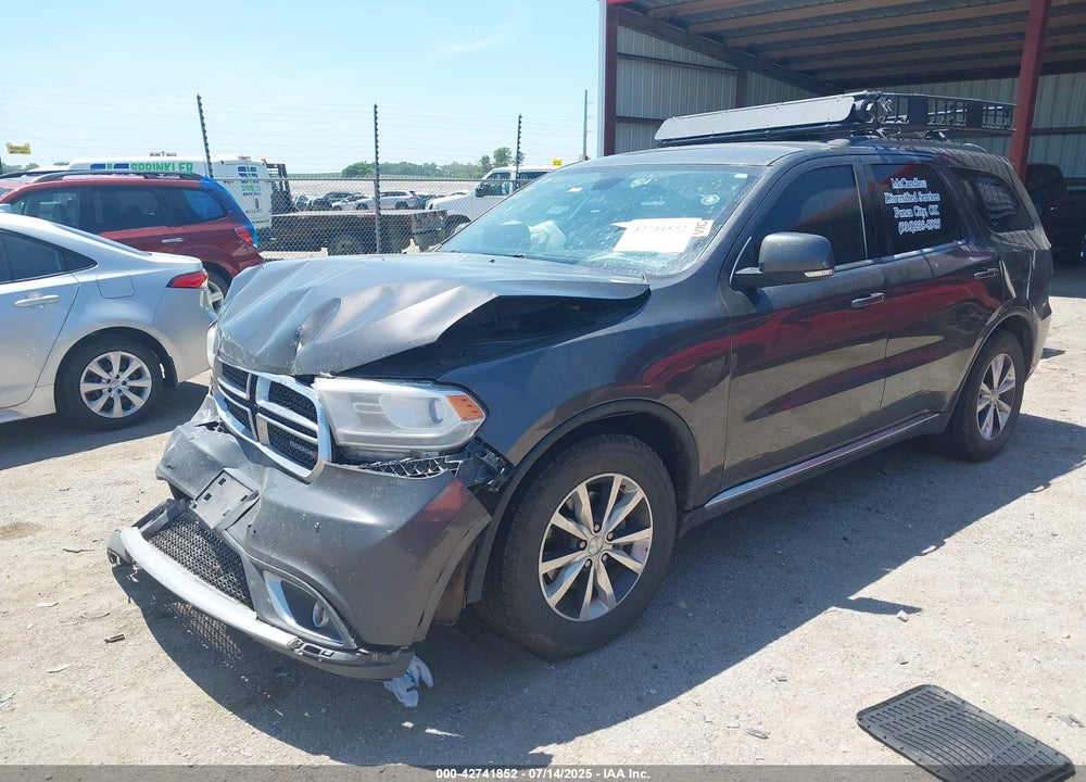 2016 DODGE DURANGO VIN: 1C4RDHDG8GC330639
