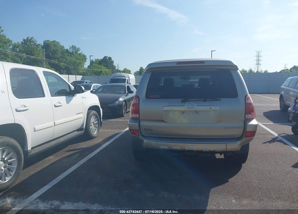 2005 TOYOTA 4RUNNER LIMITED V8 VIN: JTEBT17R558024163
