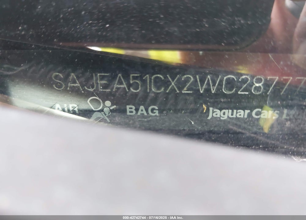 2002 JAGUAR X-TYPE 3.0L VIN: SAJEA51CX2WC28777