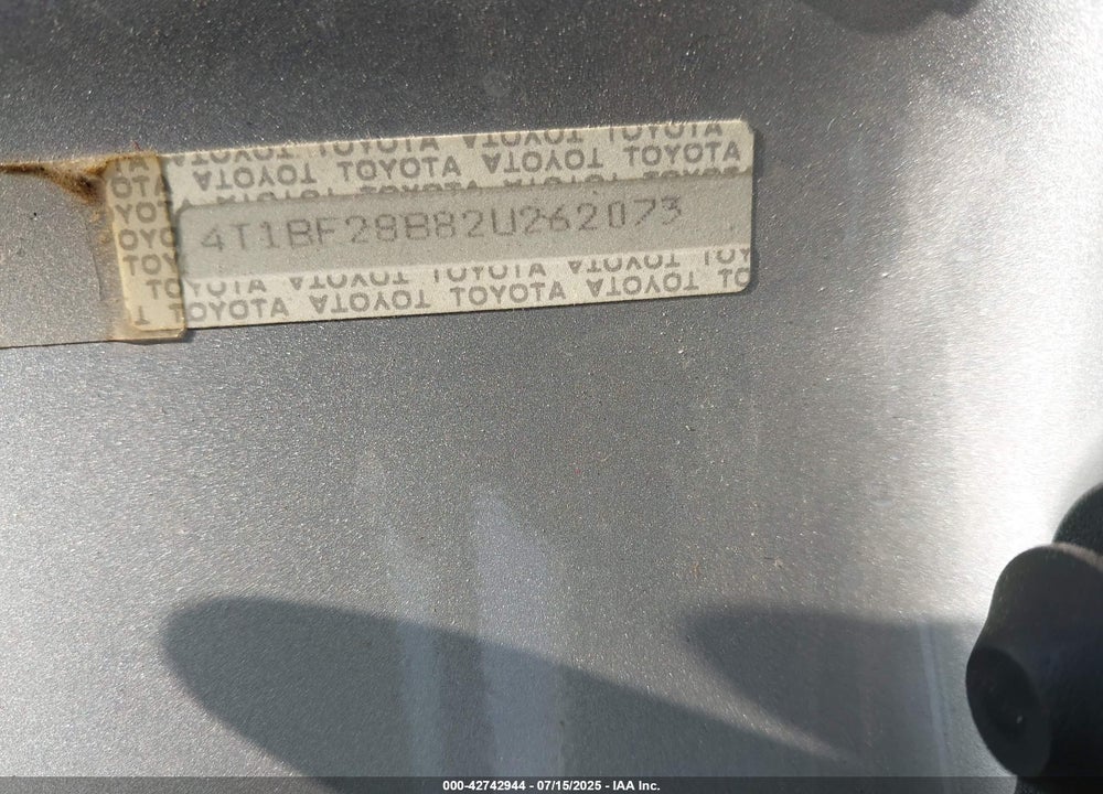 2002 TOYOTA AVALON XLS VIN: 4T1BF28B82U262073