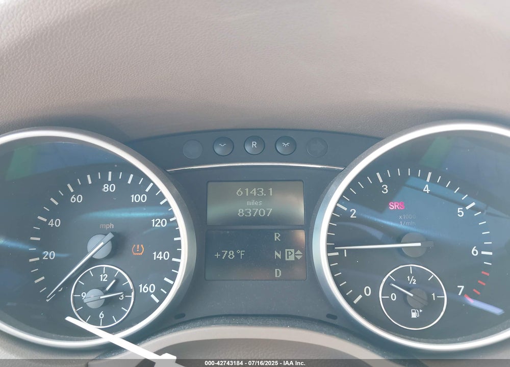 2007 MERCEDES-BENZ M-CLASS VIN: 4JGBB86E77A214567