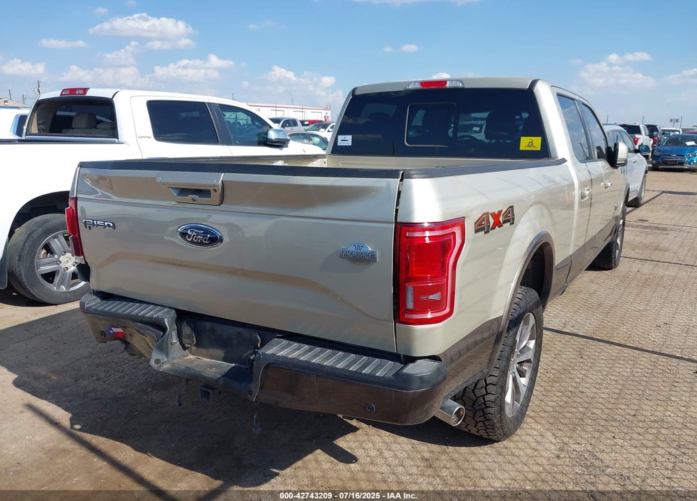 2017 FORD F-150 VIN: 1FTFW1EF4HFA97417
