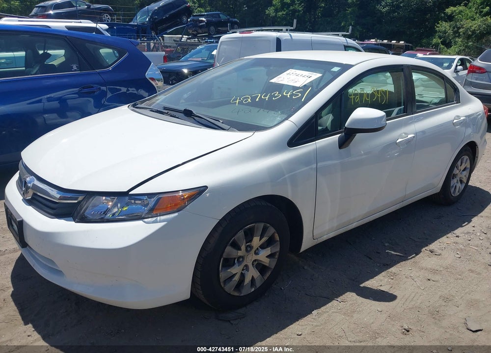 2012 HONDA CIVIC VIN: 2HGFB2F57CH561428