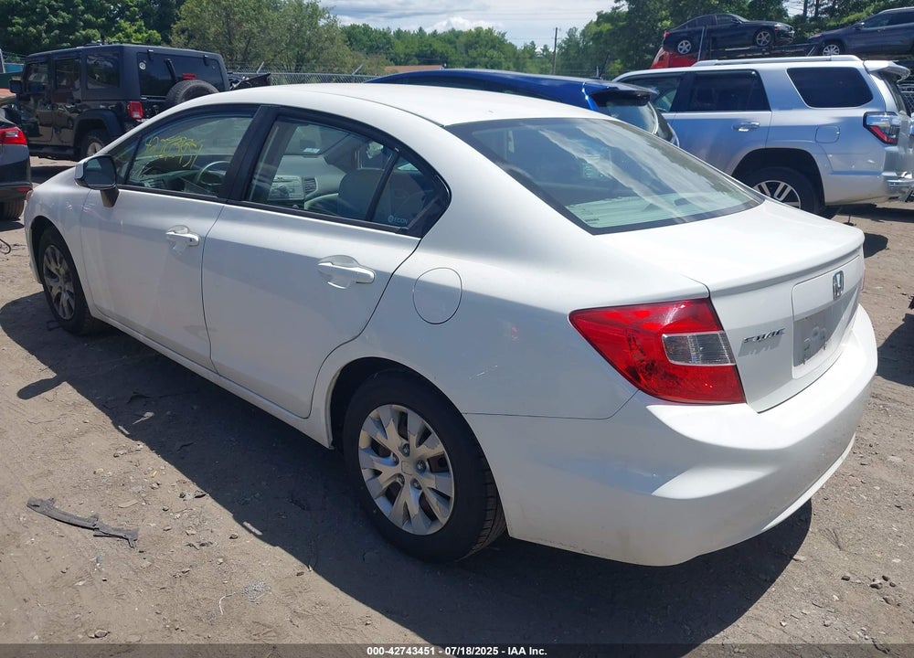 2012 HONDA CIVIC VIN: 2HGFB2F57CH561428