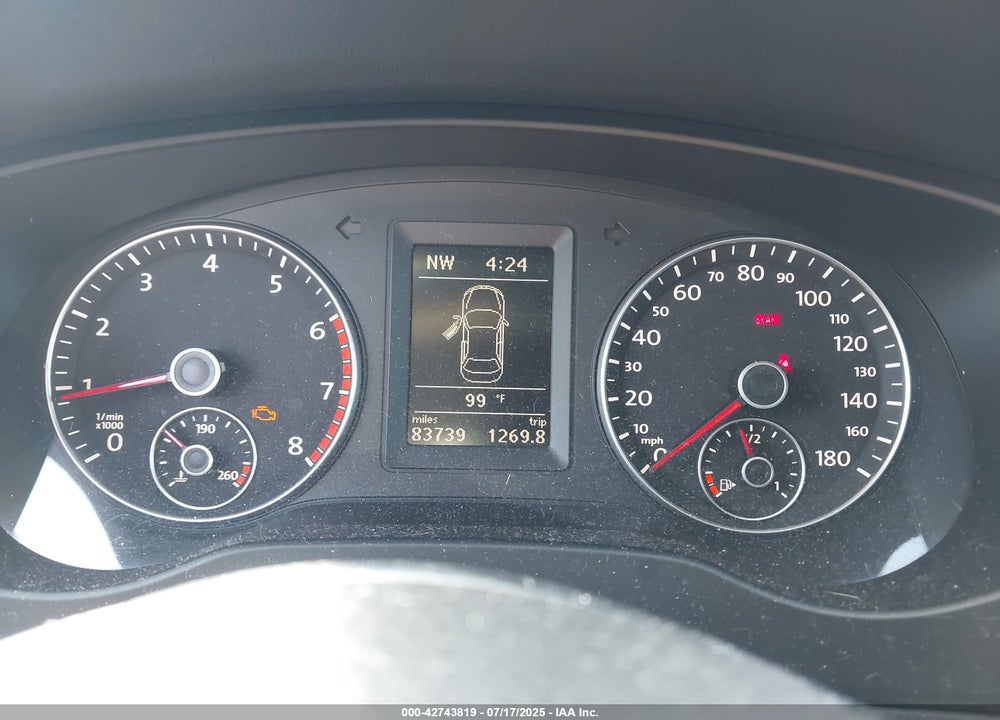 2012 VOLKSWAGEN JETTA VIN: 3VW5A7AJ7CM015239