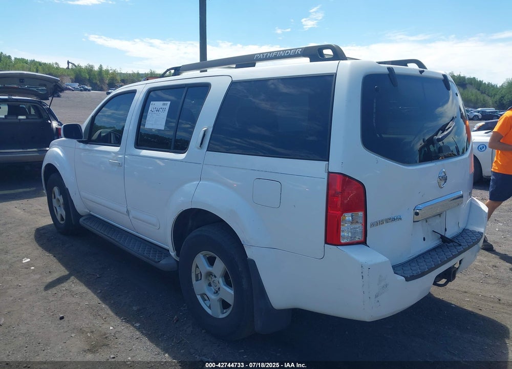 2007 NISSAN PATHFINDER VIN: 5N1AR18W47C620461