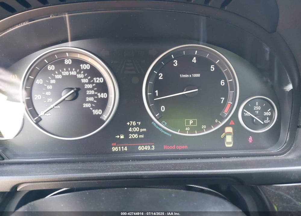 2014 BMW 5 SERIES VIN: WBA5A5C58ED507636