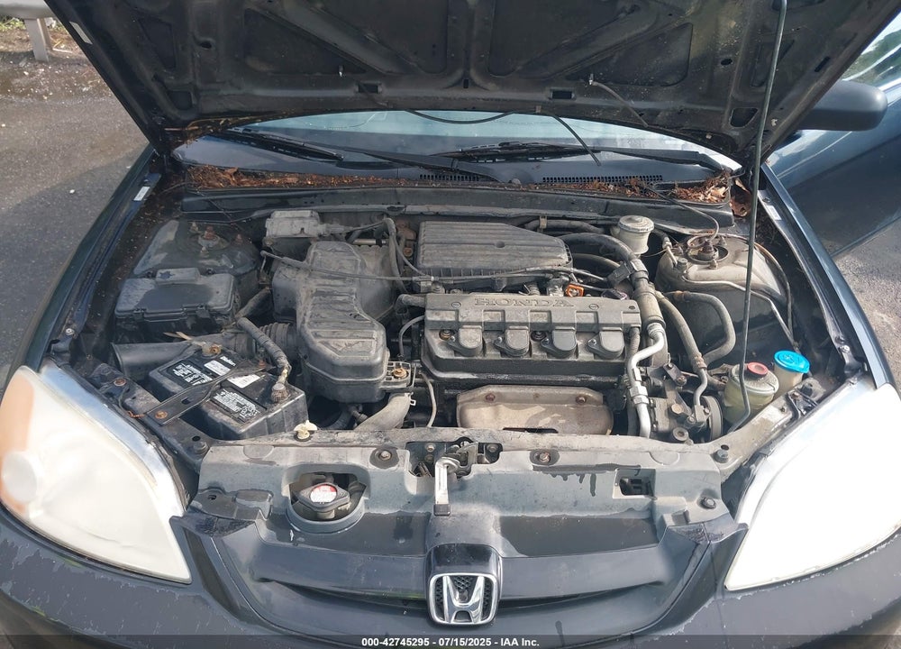 2001 HONDA CIVIC LX VIN: 1HGEM22501L085907