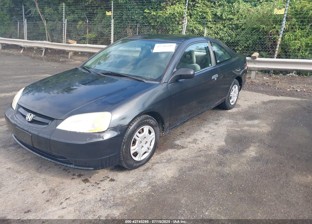 2001 HONDA CIVIC LX VIN: 1HGEM22501L085907