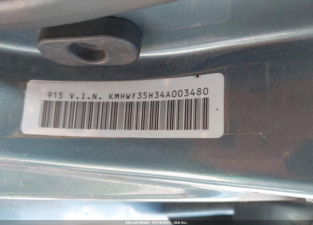 2004 HYUNDAI SONATA GLS/LX VIN: KMHWF35H34A003480