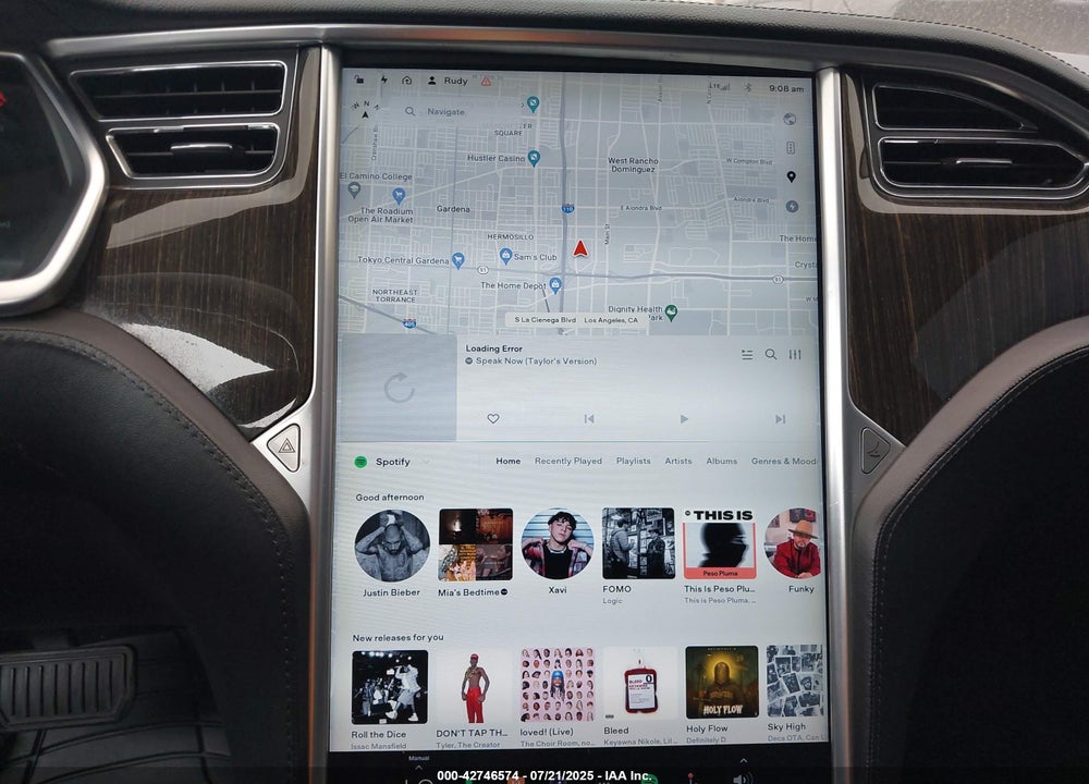 2013 TESLA MODEL S VIN: 5YJSA1CN1DFP07344